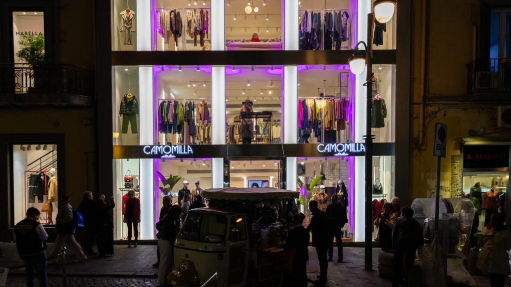 Inaugurazione shop camomilla napoli via santa brigida_dabliu